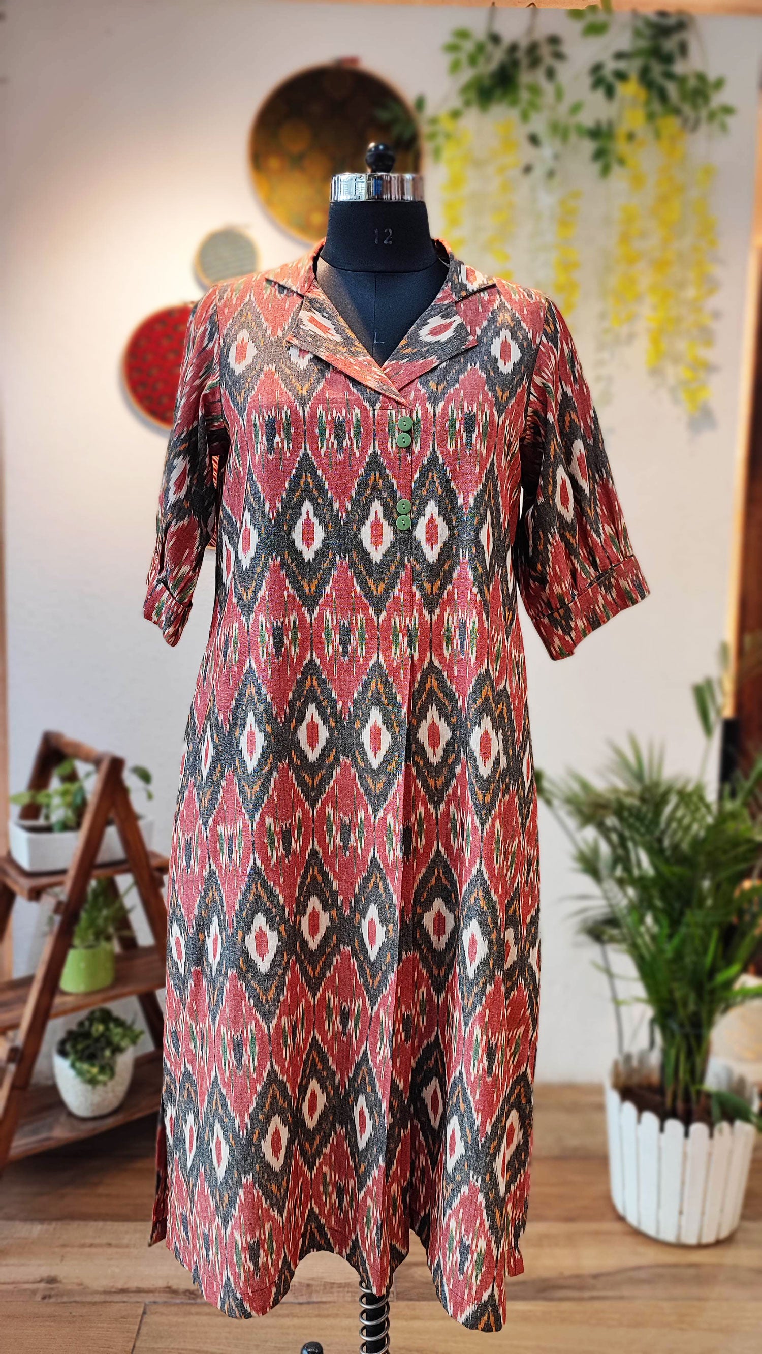 Ikat cotton dress designs best sale