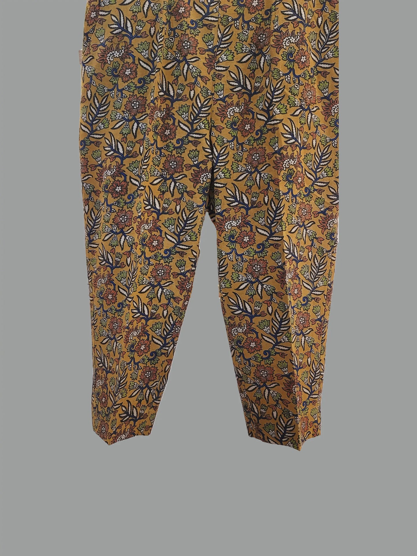 Floral Handblock Printed Kalamkari Pants